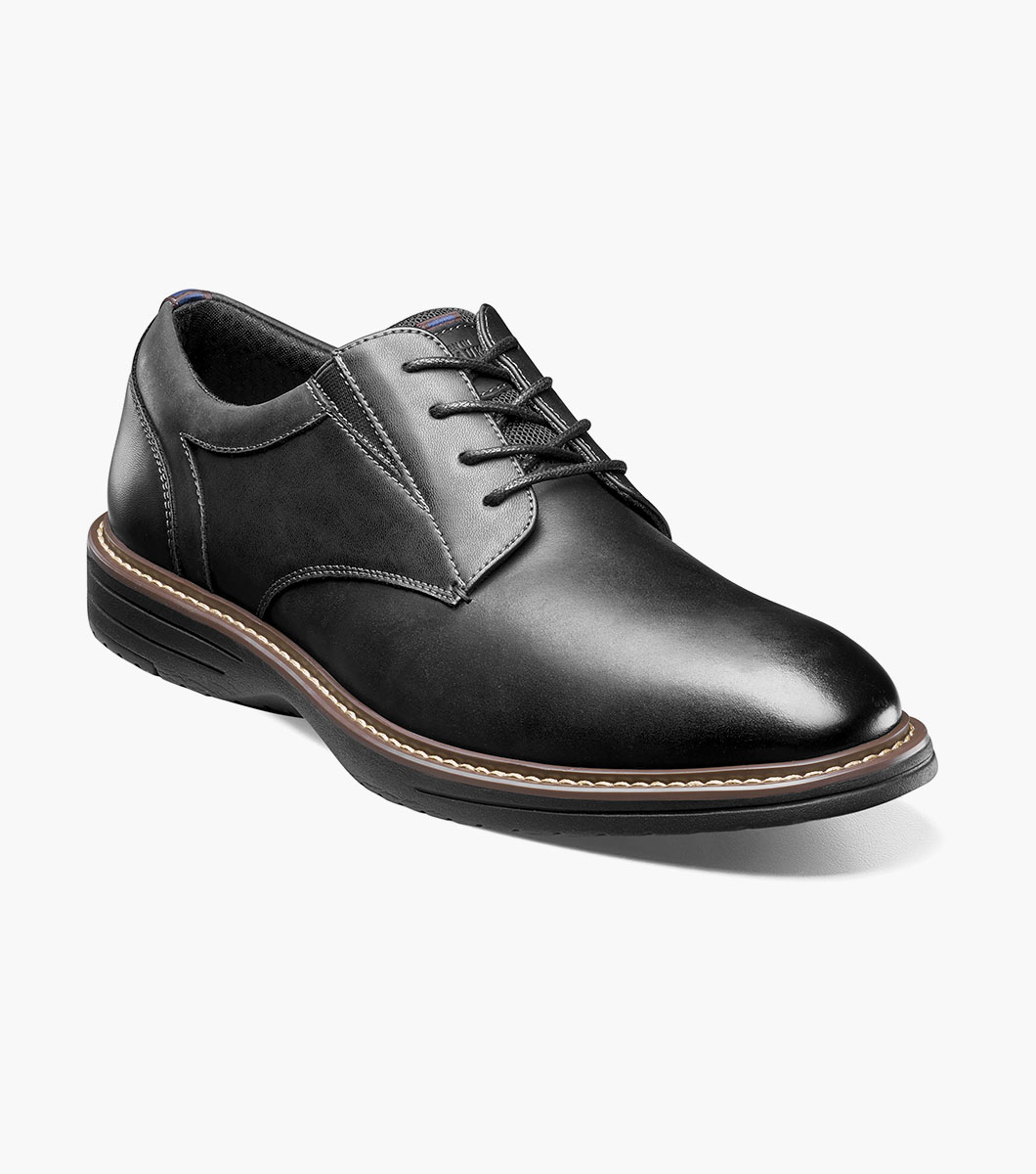Nunn Bush Shoes Griff Plain Toe Oxford Black Size 10