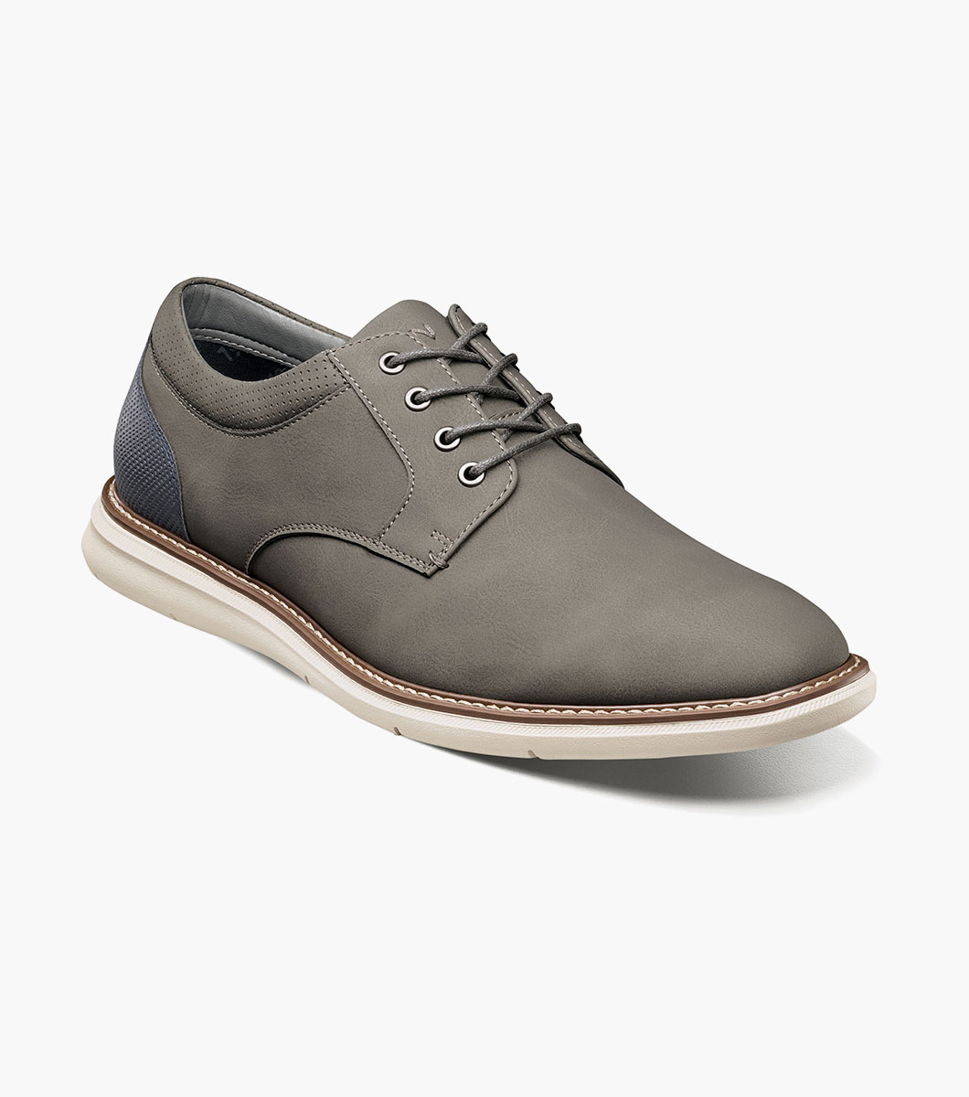 Nunn Bush Shoes Chase Casual Plain Toe Oxford Gray Size 11