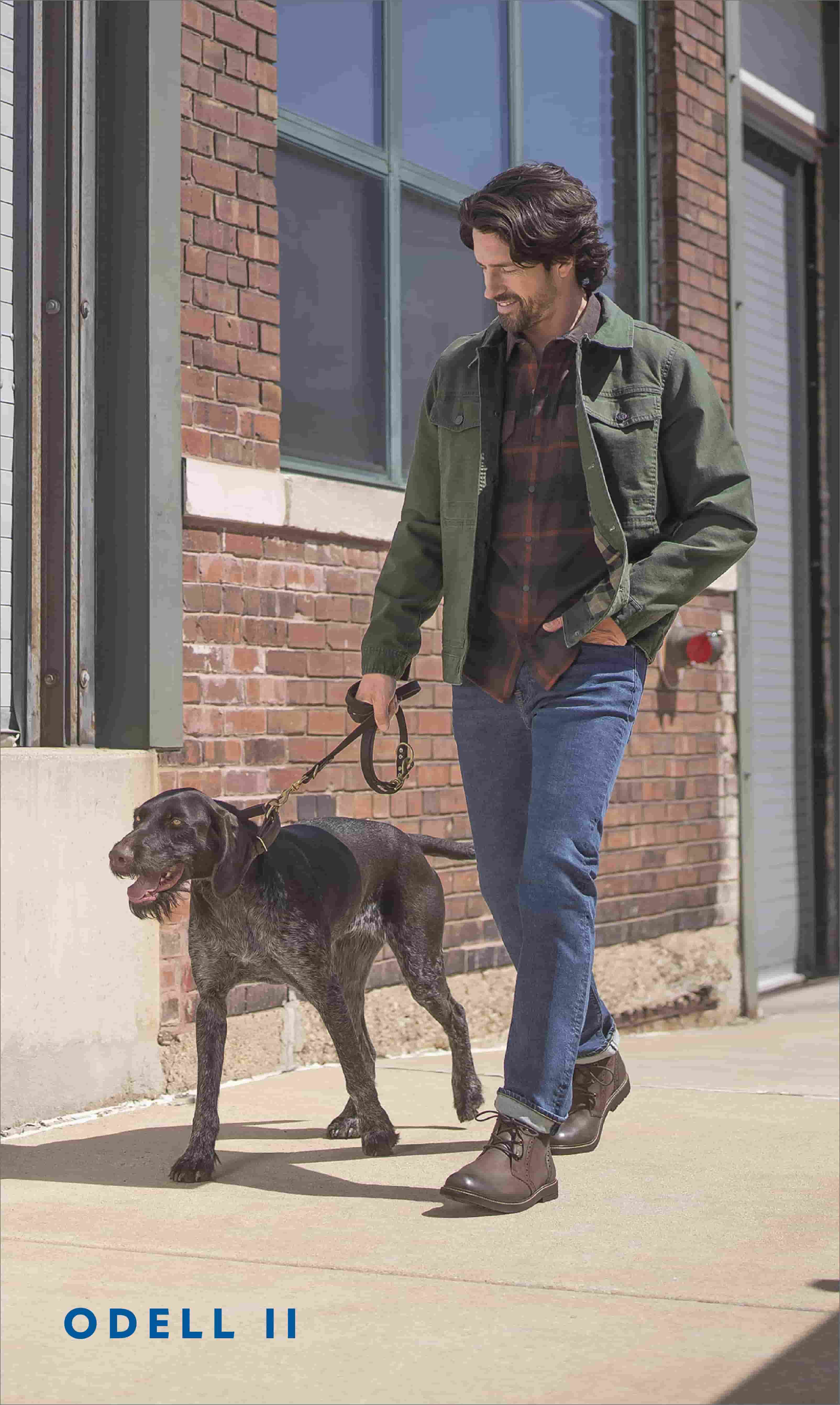 Men's Boots category. Image features the Odell II in brown.