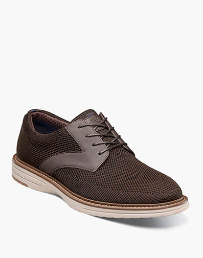 Griff Knit Plain Toe Oxford in Brown Multi for $85.00