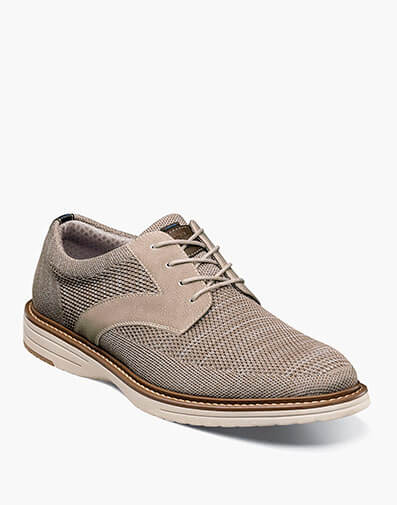 Griff Knit Plain Toe Oxford in Taupe Multi for $85.00