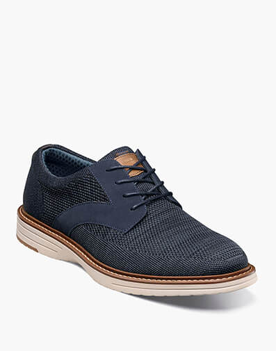 Griff Knit Plain Toe Oxford in Navy Multi for $85.00