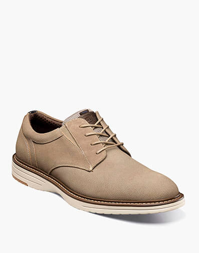 Griff Suede Plain Toe Oxford in Stone for $95.00