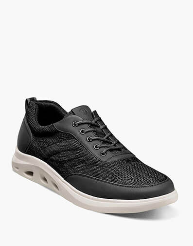 Ponte Knit Moc Toe Sneaker in Black Multi for $85.00