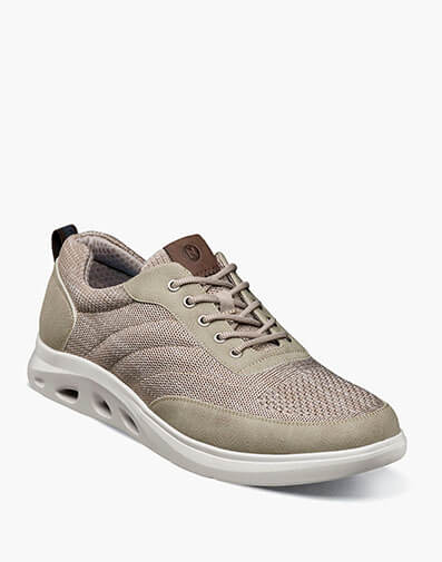 Ponte Knit Moc Toe Sneaker in Taupe Multi for $85.00